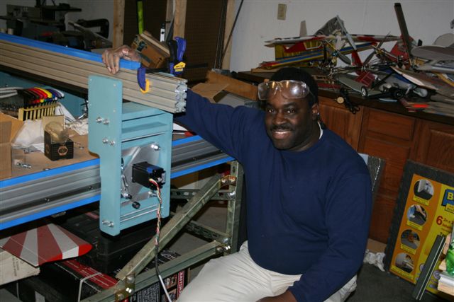 Bill Griggs working on a Rack & Pinion modification. R&P modification